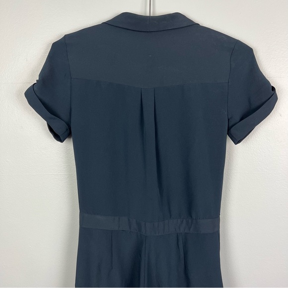 ZARA Basic Collection Navy Blue Lightweight Jumpsuit POCKETS XS Pantsuit - Picture 8 of 16